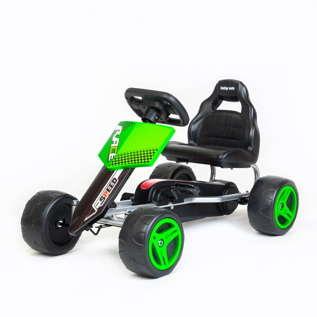 Detská šliapacia motokára Go-kart  zelená