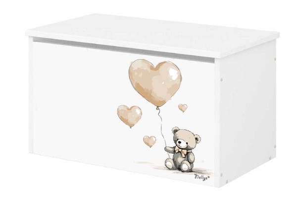 Box na hračky - Teddy love - béžový